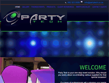 Tablet Screenshot of partytech.co.za